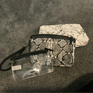 Stylish Black and White Women's Bag Set